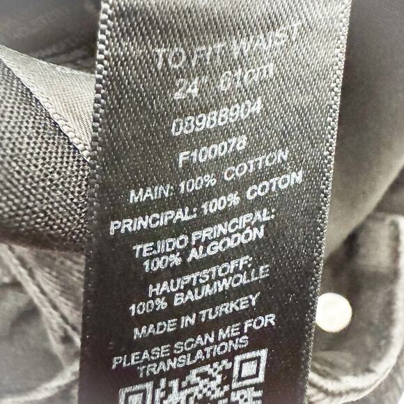 Reclaimed Vintage Charcoal Black Vintage Wash Denim Jeans Size 24 - Picture 9 of 11